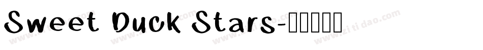 Sweet Duck Stars字体转换
